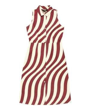 Maroon Lineament dress from Fashion with Benefits