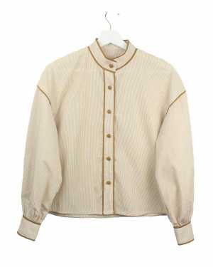 Beige Piping Shirt from Fashion with Benefits