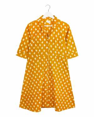 Yellow  Lapel Dress  from Fashion with Benefits