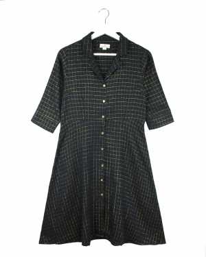 Black  Gold Checks Dress from Fashion with Benefits