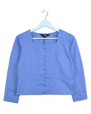 Blue Monotone Top from Fashion with Benefits